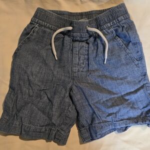 Gap Blue Elastic Waist Denim Shorts with Drawstring Size 5T